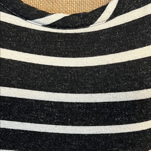 Talbots Black and Gray Heather Knitwear Knee Length Dress. Size medium EC - Picture 6 of 7